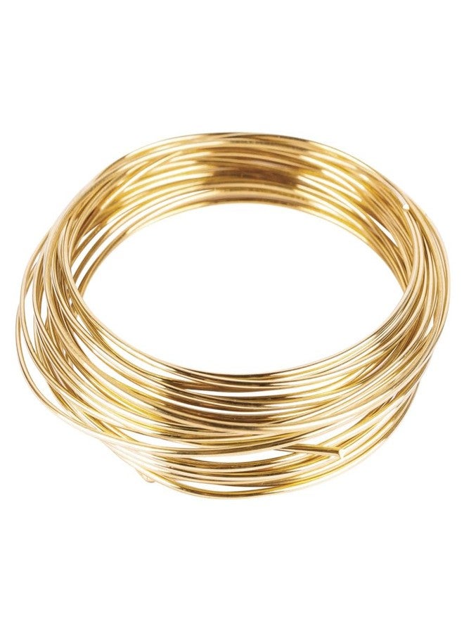 ART IFACT 10 Meters Brass Wire - 18 Gauge (1.219 mm Diameter) - Golden Wire for Jewellery - DIY Jewellery & Artistic - Imitation Jewellery Part - Image 1
